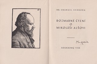 Emanuel Svoboda (1883 - 1967) - Rozmarné čtení o Mikoláši Alšovi