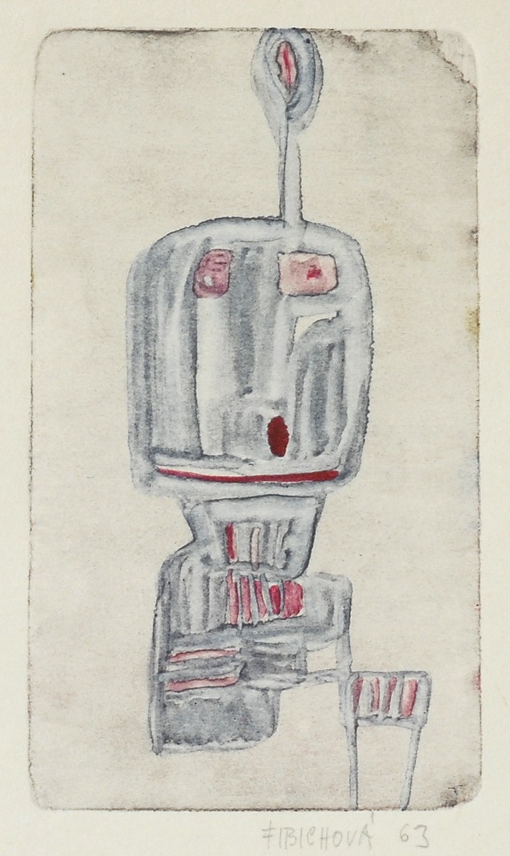 Zdena Fibichová (1933 - 1991) - Sedící postava