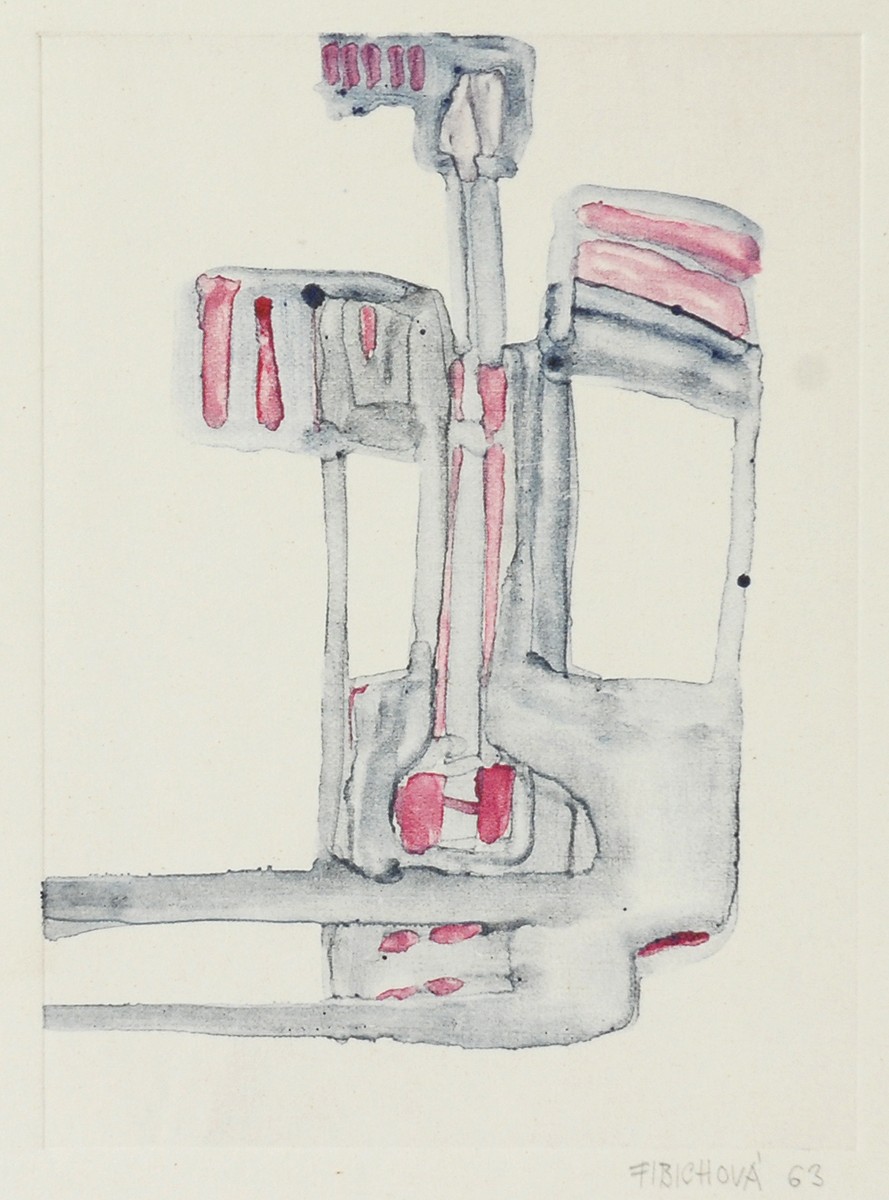 Zdena Fibichová (1933 - 1991) - Sedící postava II.