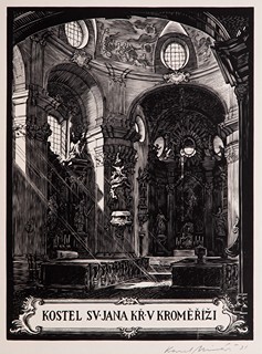 Karel Minář (1901 - 1973) - Kostel sv. Jana v Kroměříži