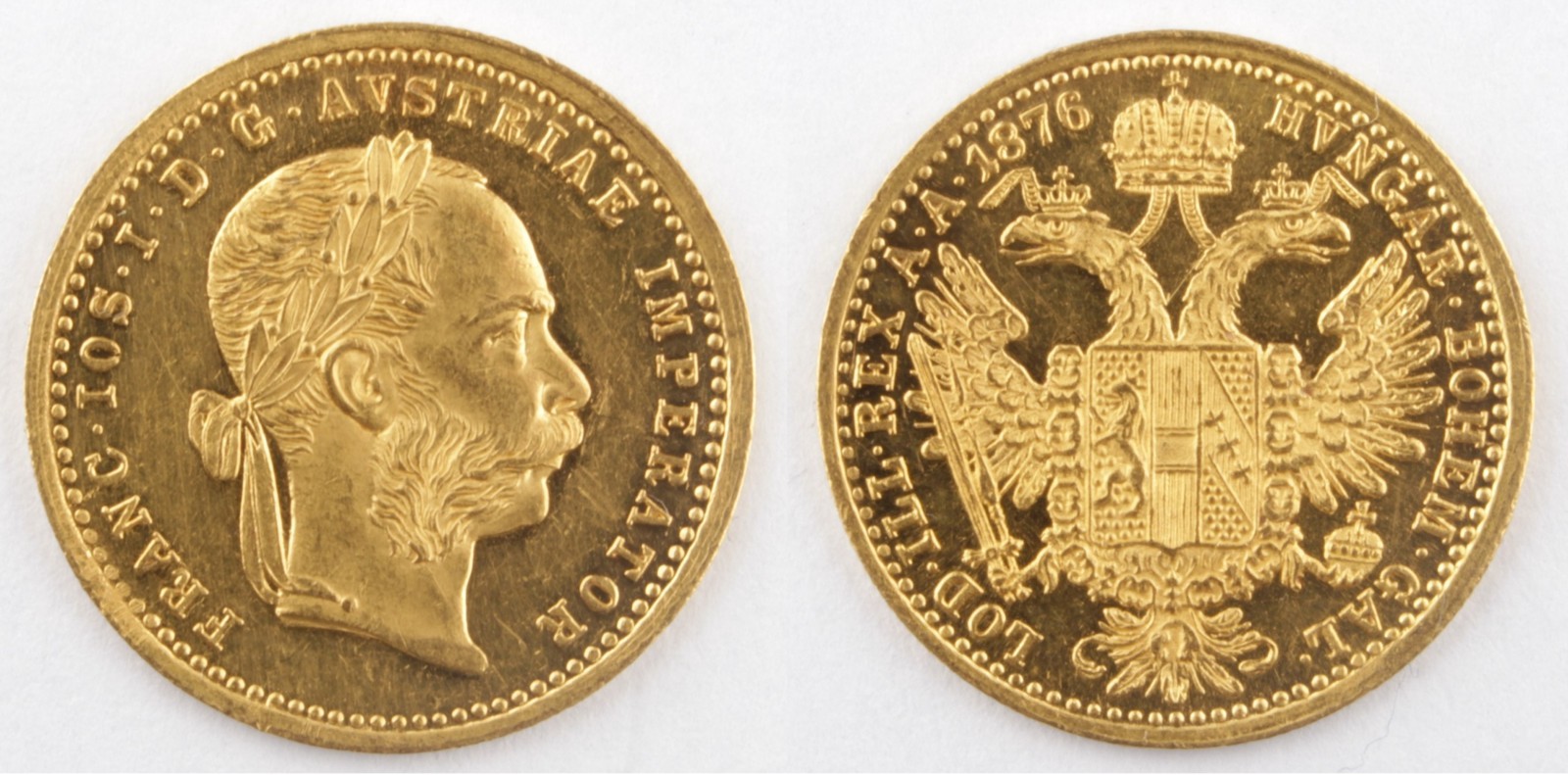 Zlatá mince: Dukát FJI 1876