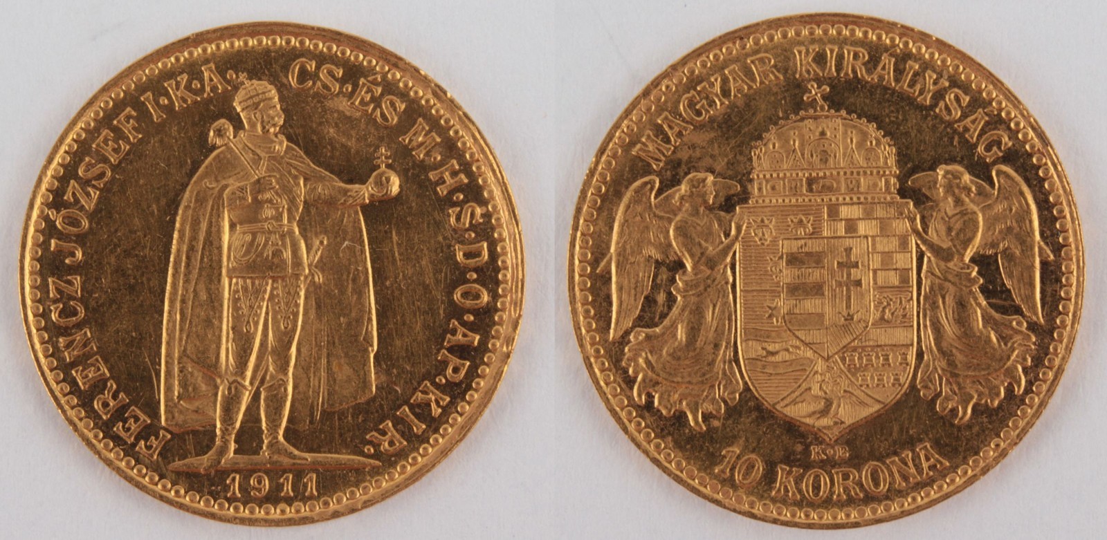 Zlatá mince: 10 Koruna 1911