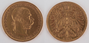 Zlatá mince: 20 Koruna FJI 1898