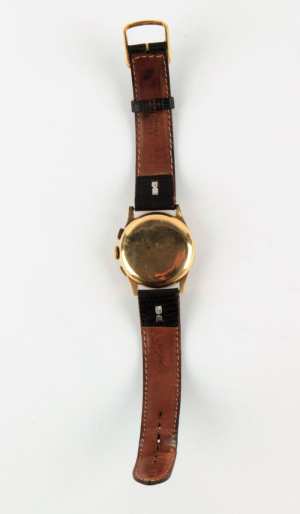 Zlaté náramkové hodinky - chronograf 