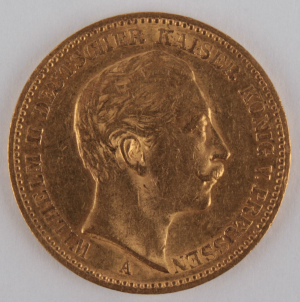 Zlatá mince: 20 Marka 1896