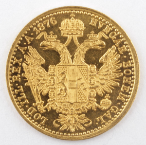 Zlatá mince: Dukát FJI 1876