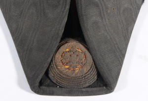 Rakousko-uherský klobouk úředníka Císařsko-královské státní dráhy s etuí
