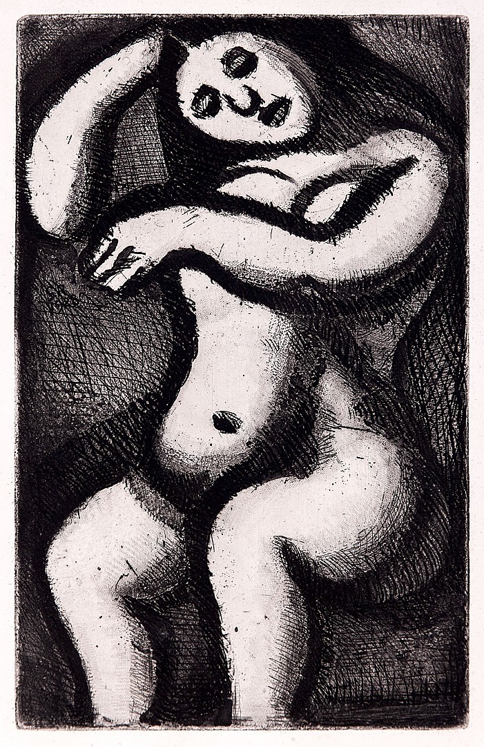 Georges Rouault (1871 - 1958) - Nu Assis