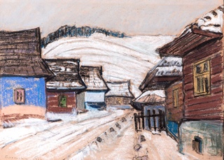 Miloš Alexander Bazovský (1899 - 1968) - Vesnice