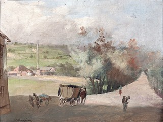 Josef Krejsa (1896 - 1941) - Krajina s vozem