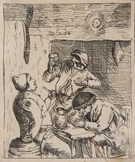 Adriaen van Ostade (1610 - 1685) - Kuřák a piják