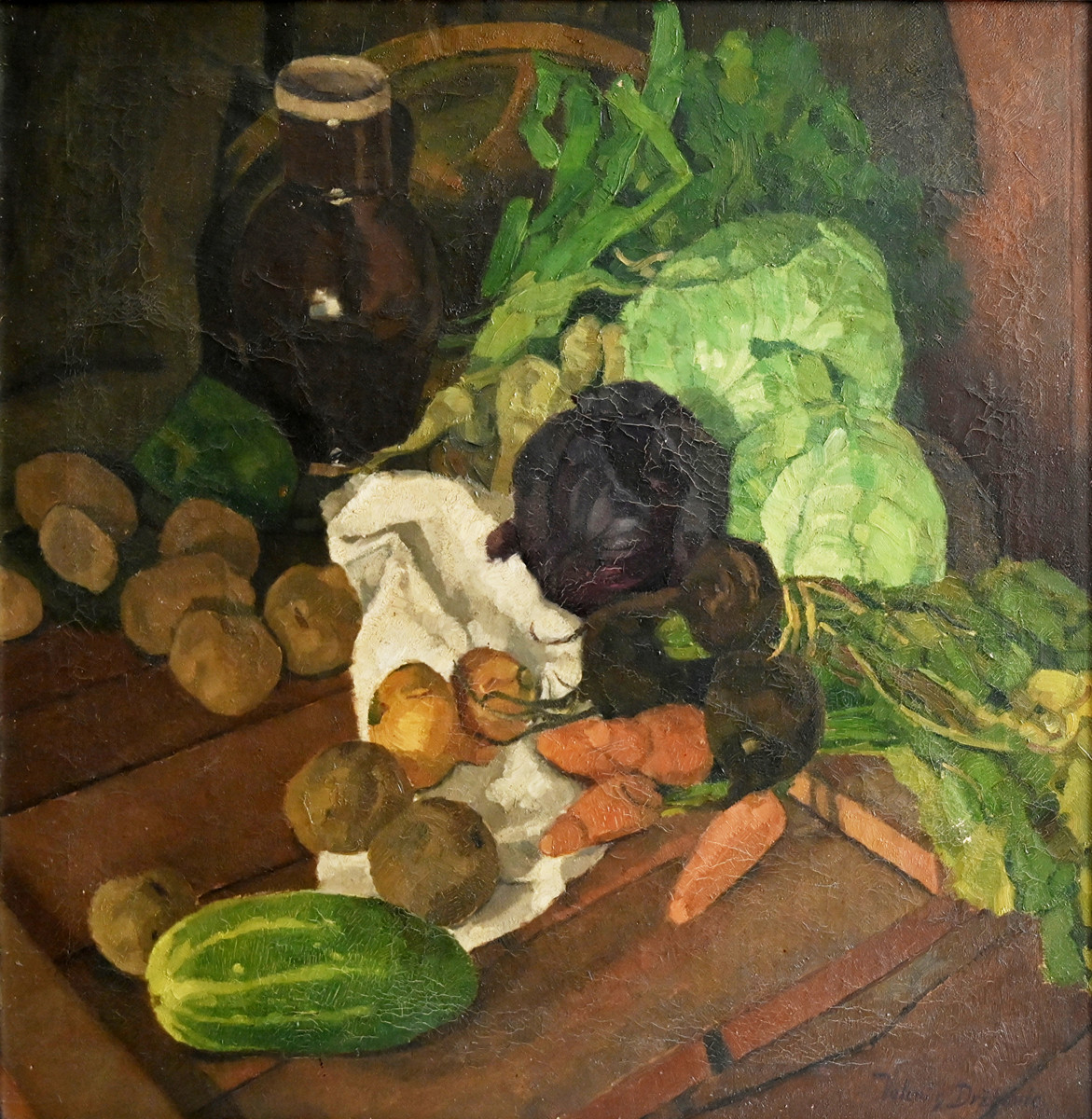 Valentin Držkovic (1888-1969) - Zátiší se zeleninou