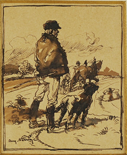 Augustin Němejc (1861-1938) - Muž se psem