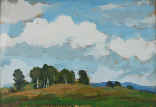 Gustav Macoun (1889-1934) - Krajina s mraky