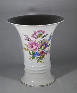 váza Rosenthal, květinový motiv, flíčky