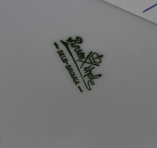 váza Rosenthal, květinový motiv, flíčky