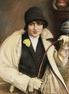Robert Schlosser (1880-1943) - Dáma v klobouku