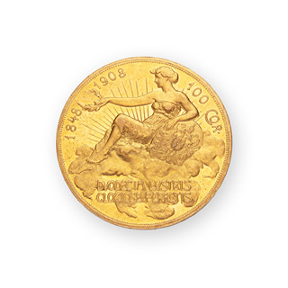 Zlatá 100 Koruna 1848 - 1908, jubilejní