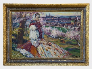 Vlastimil Košvanec (1887 - 1961) - „Jaro (Petřínská stráň)“, 1937