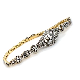 Luxusní náramek s diamanty | Art deco | Československo 1930