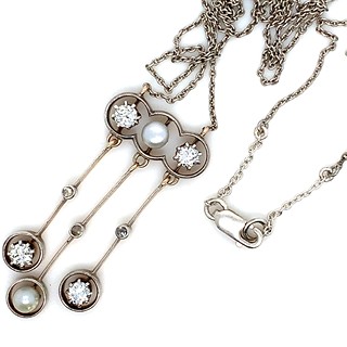 Kolier s diamanty | Art deco | Československo 1920