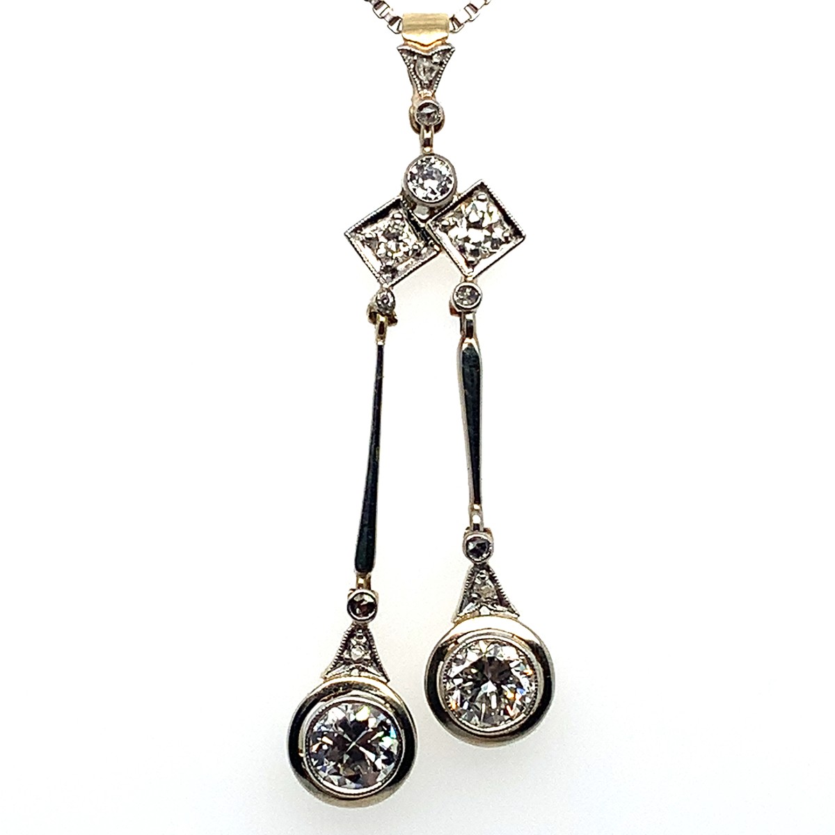 Kolier s diamanty | Art deco | Československo 1925