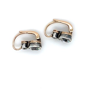 Náušnice s diamanty | Rakousko - Uhersko -Vídeň | Liška punc