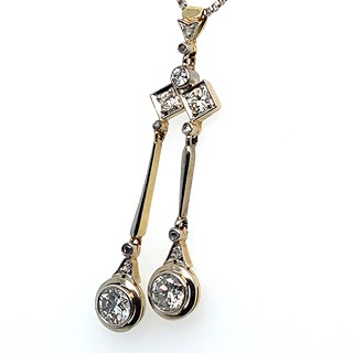 Kolier s diamanty | Art deco | Československo 1925