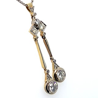 Kolier s diamanty | Art deco | Československo 1925