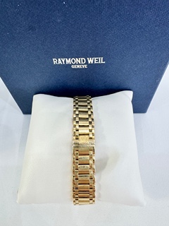 Luxusní zlaté dámské hodinky s brilianty 18K I Raymond Weil