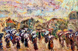 Bohumír Dvorský (1902 - 1976) - Déšť 1942
