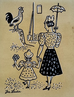 Josef Lada (1887 - 1957) - Poslední školní den