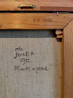 Ota Janeček (1919 - 1996) - Slunce a Země I Velký formát