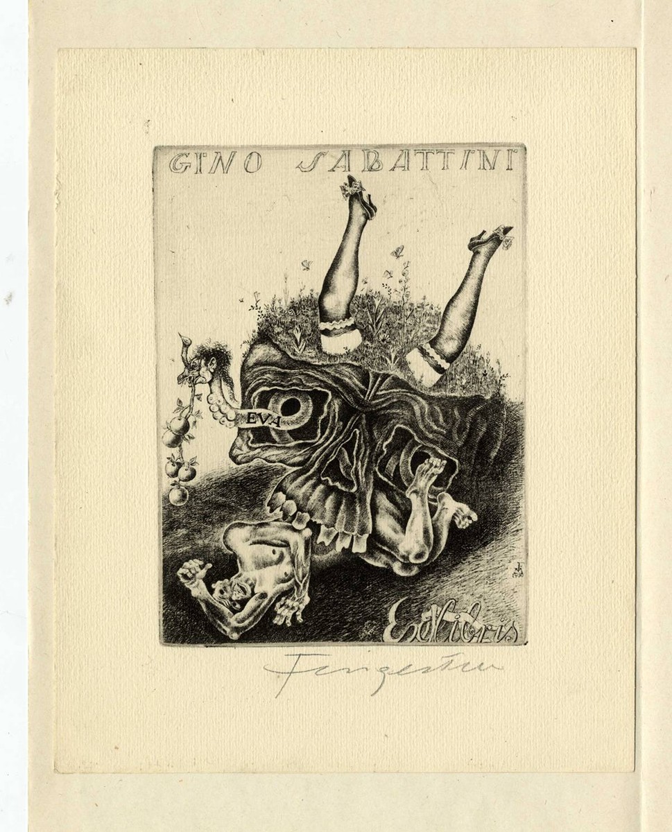 Fingesten, Michel (1884-1943) - Ex Libris Gino Sabattini