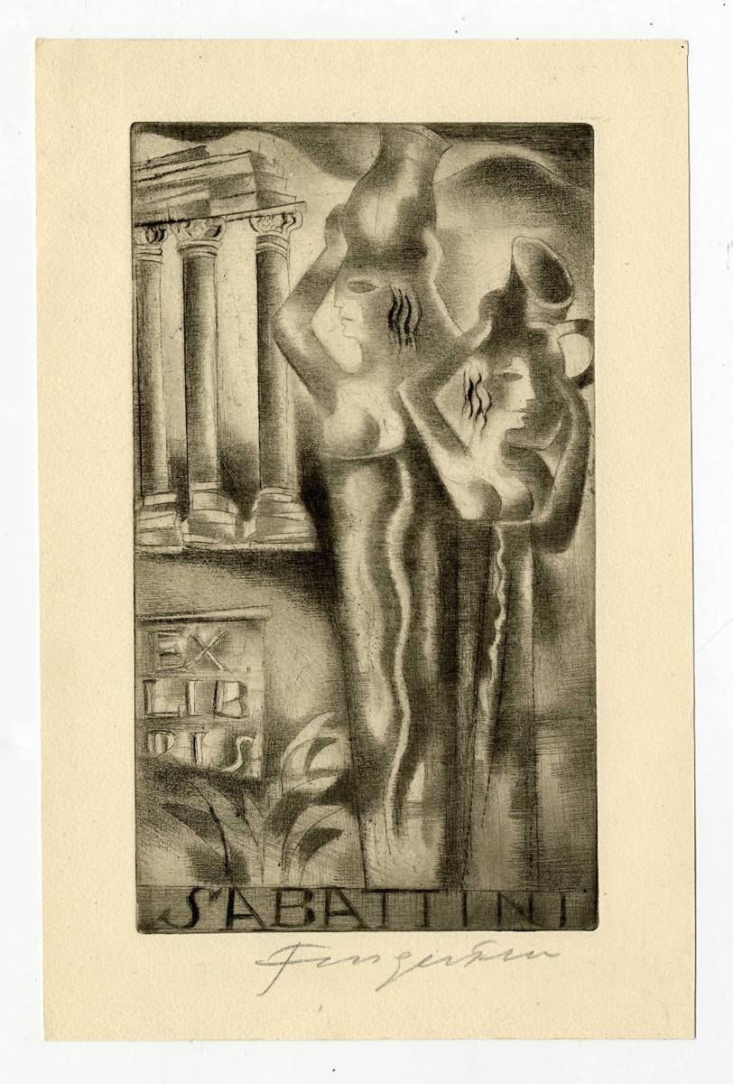 Fingesten, Michel (1884-1943) - Ex Libris Sabattini