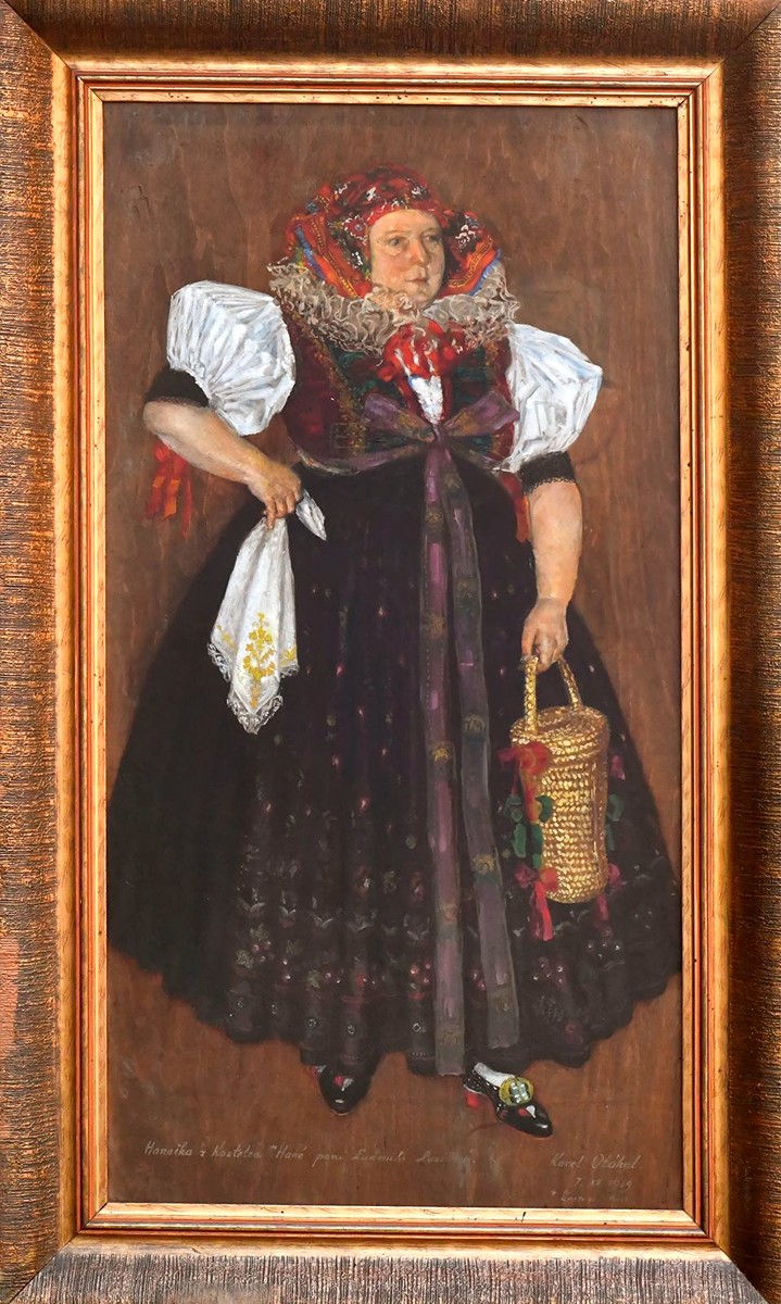 Otáhal Karel (1901-1972) - "Žena v hanáckém kroji"