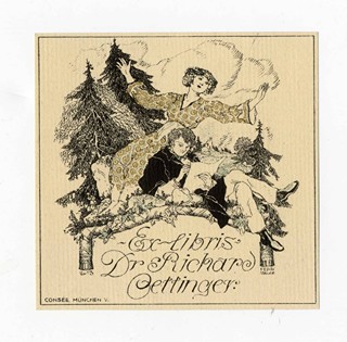 Staeger Ferdinand (1880-1976) - Ex Libris Dr. Richard Oettinger