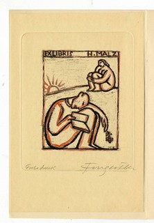 Fingesten, Michel (1884-1943) - Ex Libris H. Malz