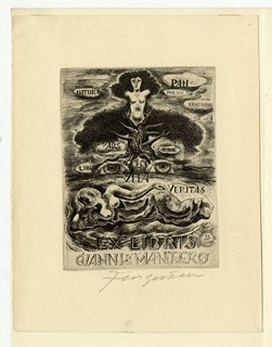 Fingesten, Michel (1884-1943) - Ex Libris Gianni Mantero "Vita Veritas"