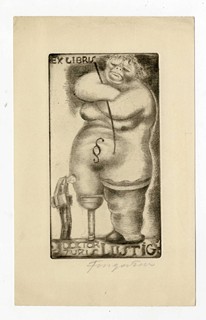 Fingesten, Michel (1884-1943) - Ex Libris Doctor Turis Lustig
