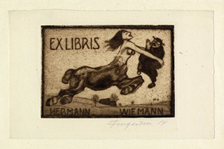 Fingesten, Michel (1884-1943) - Ex Libris Hermann Wiemann