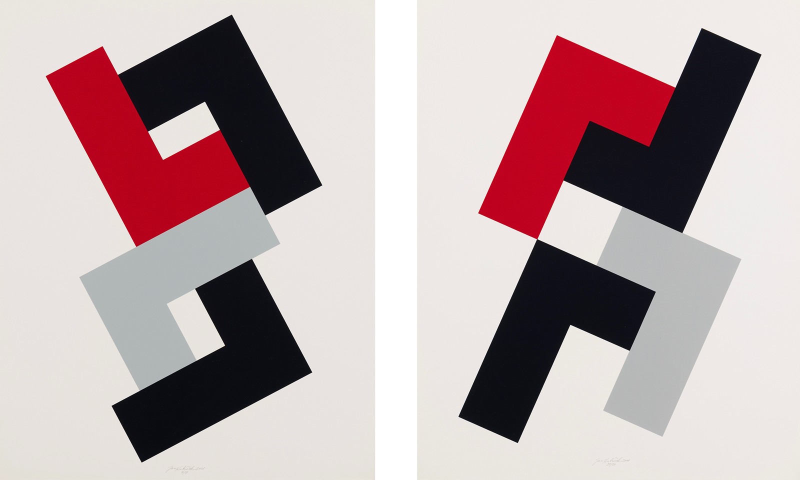 Jan Kubíček (1927 - 2013) - Construction with L elements