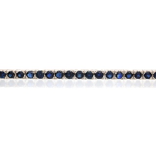 Zlatý náramek s přírodními safíry 8,25 ct + certifikát