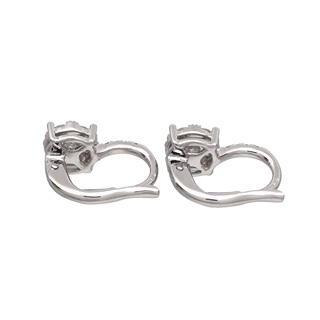 Zlaté náušnice s přírodní brilianty 0,67ct