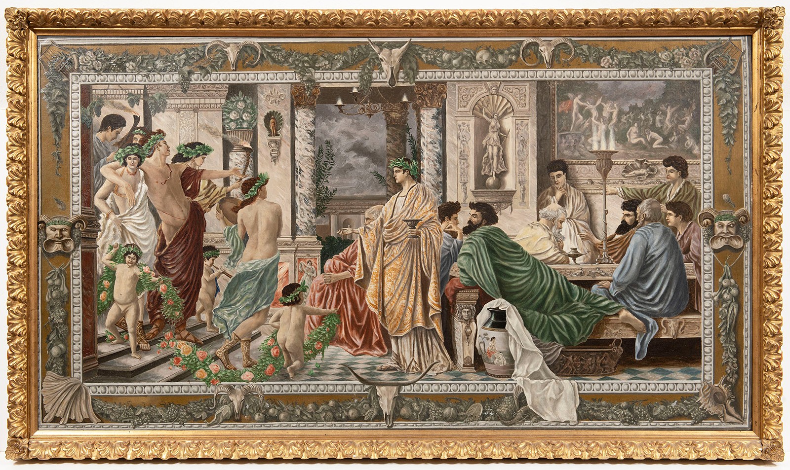 Anselm Feuerbach (1829-1880) attributed
- Das Gastmahl des Platon (Plato's Symposium).