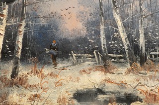 Georg Fischhof 1859-1914 - Winter landscape