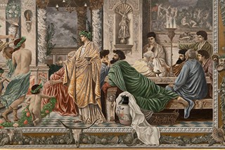 Anselm Feuerbach (1829-1880) attributed
- Das Gastmahl des Platon (Plato's Symposium).
