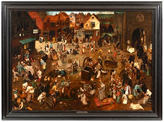 After Pieter Bruegel the Elder (c. 1525/30 - 1569) - The Fight Between Carnival and Lent