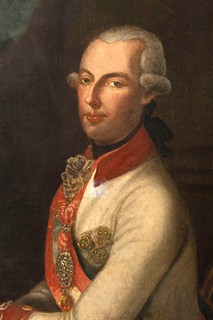 Joseph Hickel (1736 – 1807) - Circle Portrait of Emperor Joseph II