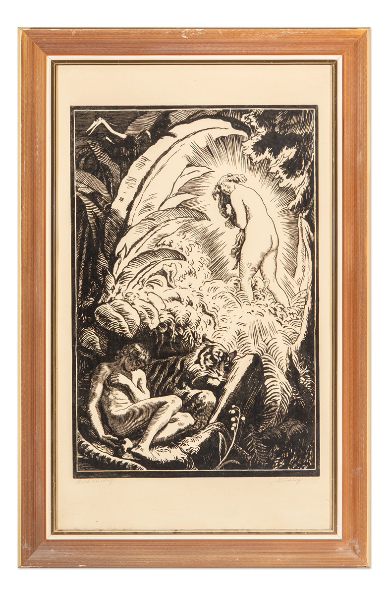 Max Švabinský (1873 - 1962) - Zjevení (Rajská sonáta)